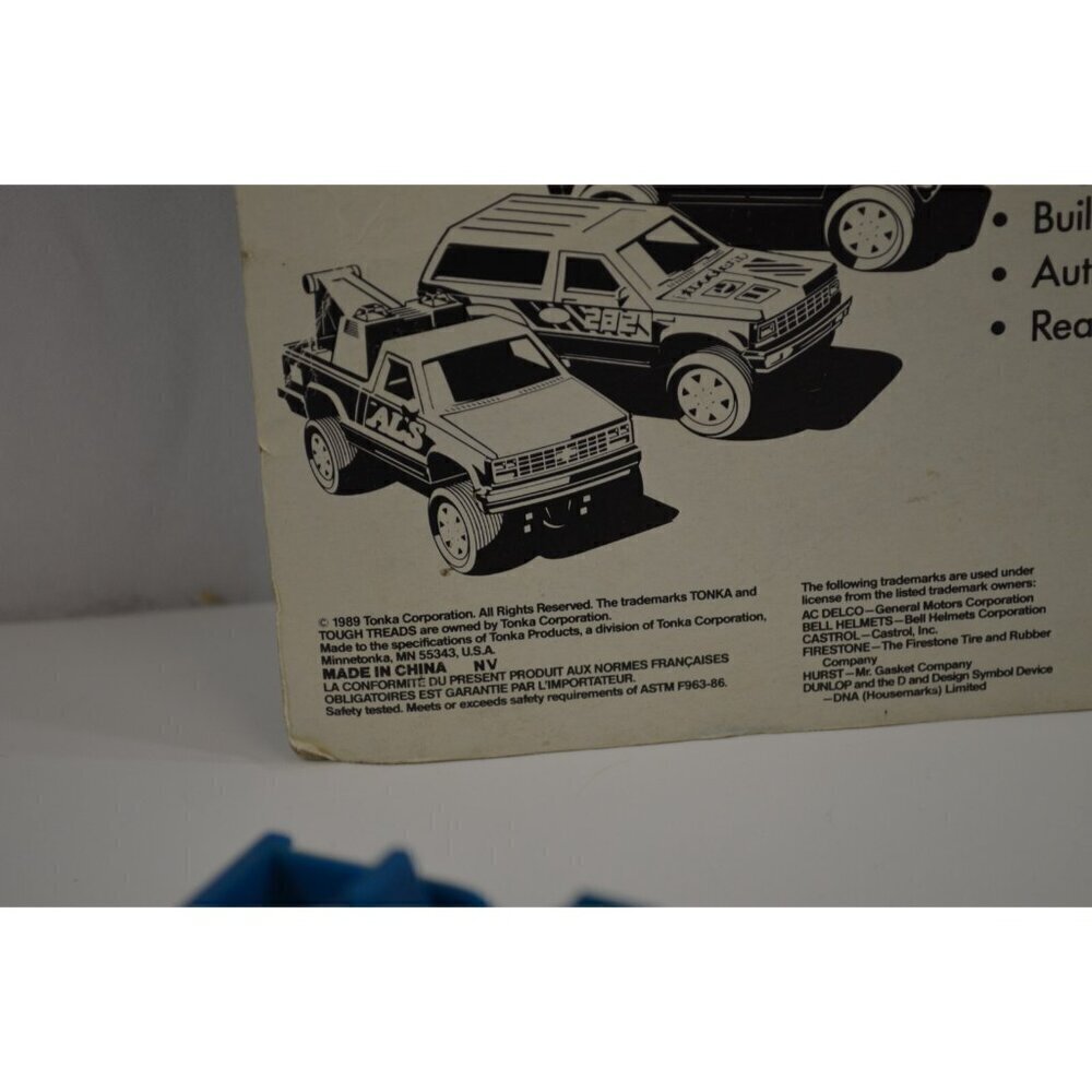 Tonka Tough Treads AL's Towing + Loose Jeep Toy Car 1100 1989 - Picture 9 of 15